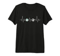 Soccer Volleyball Heartbeat Funny Sport T-Shirt - Graphic Print for Adults