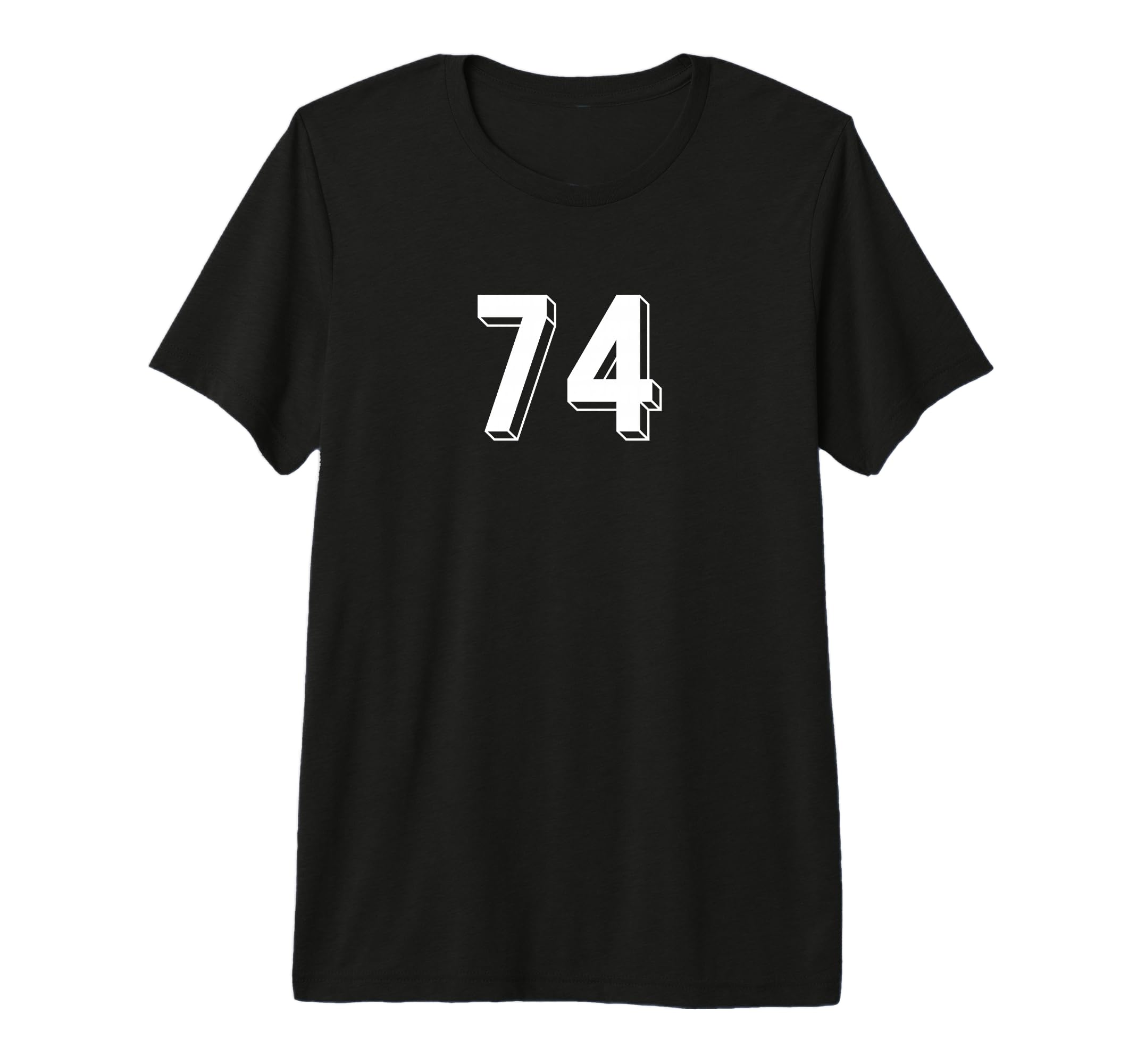 Number 74 80S 90S Soccer Team Jersey T-Shirt - Novelty Apparel Unisex