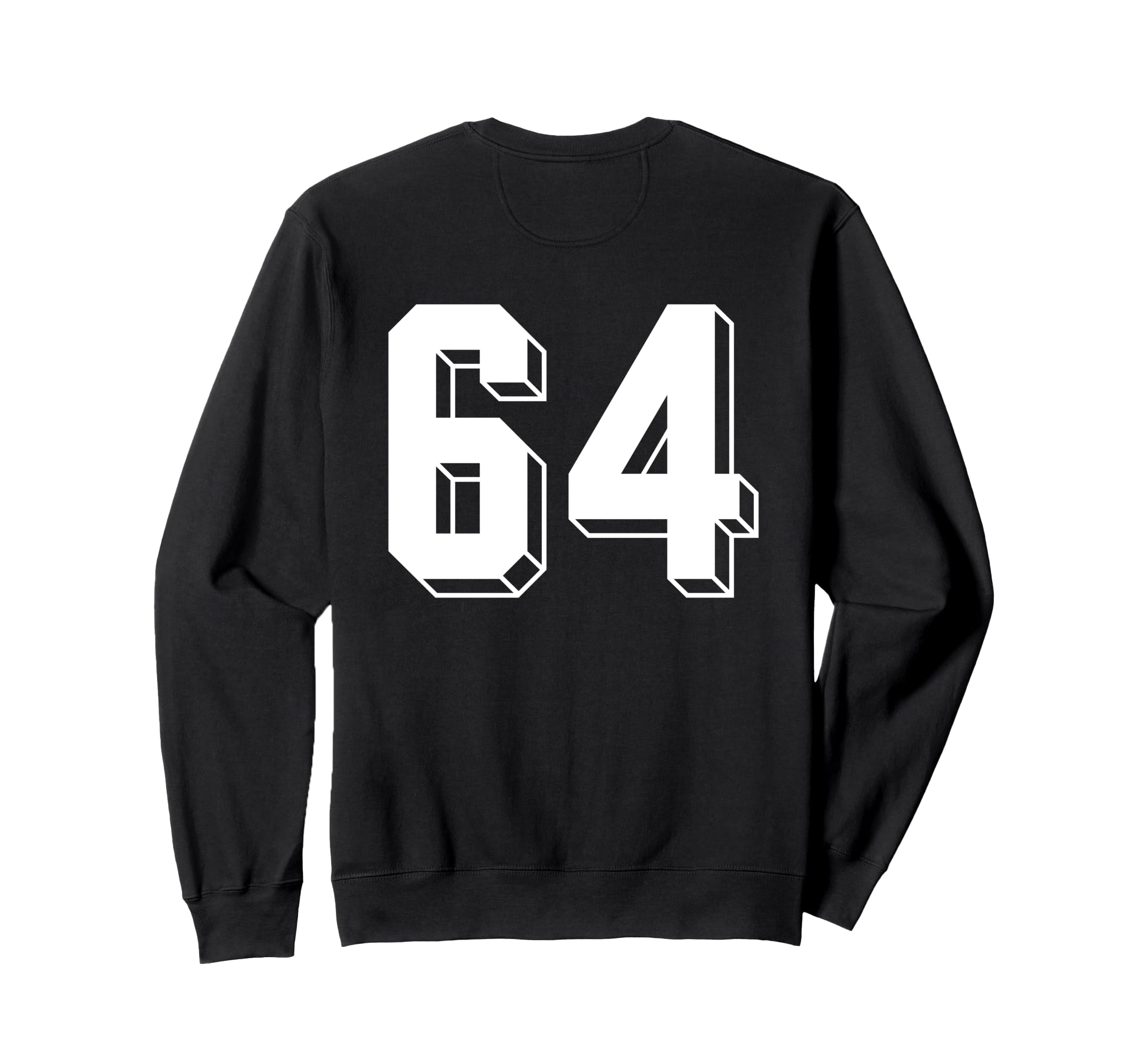 Number 64 Backside 80S 90S Team Jersey Sweatshirt - Trendy Graphic Unisex