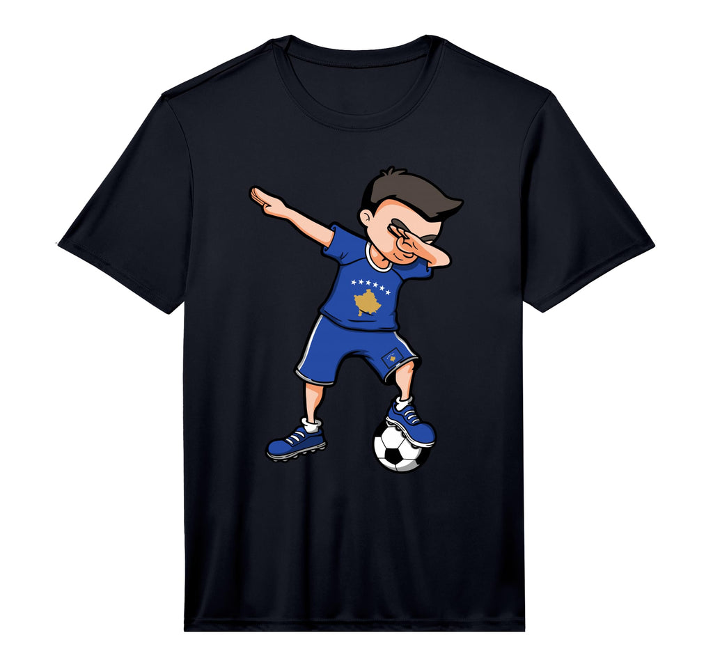 Dabbing Soccer Kosovo Jersey Kosovar T-Shirt - Graphic Print Men Women