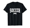 Soccer Team Soccer Player Soccer Mom Bow T-Shirt - Graphic Print for Adults