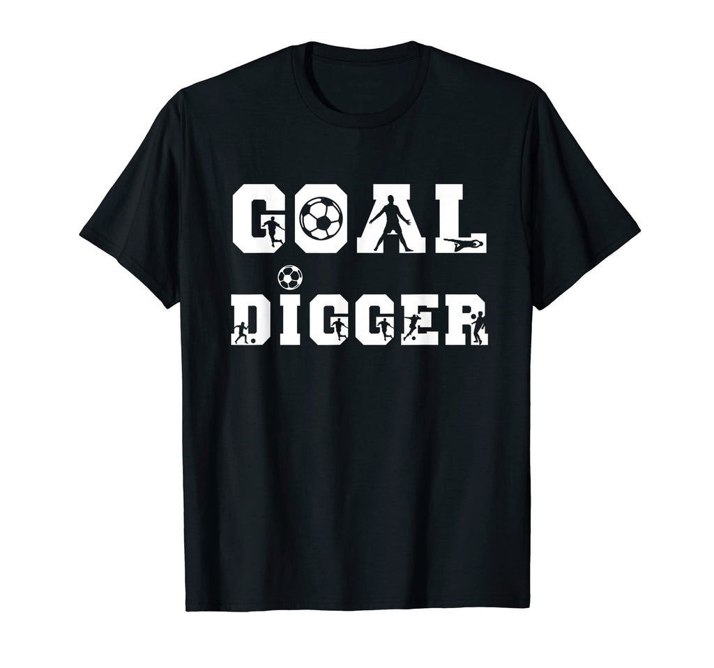 Soccer Goalie Goal Digger European T-Shirt - Graphic Print Men Women