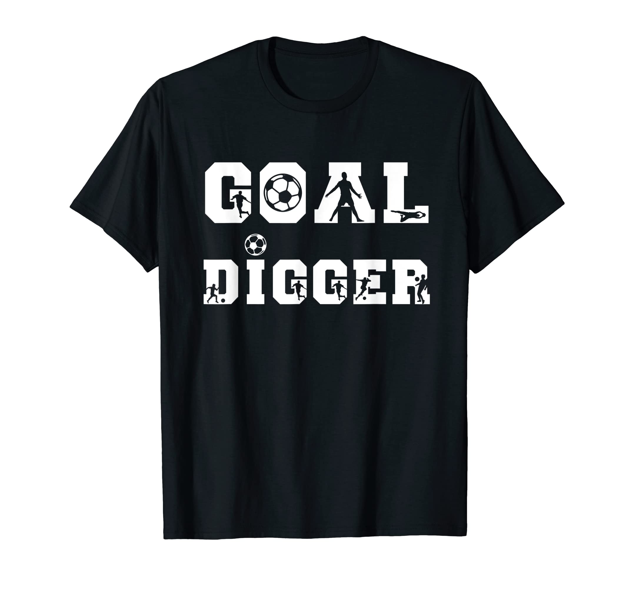 Soccer Goalie Goal Digger European T-Shirt - Graphic Print Men Women