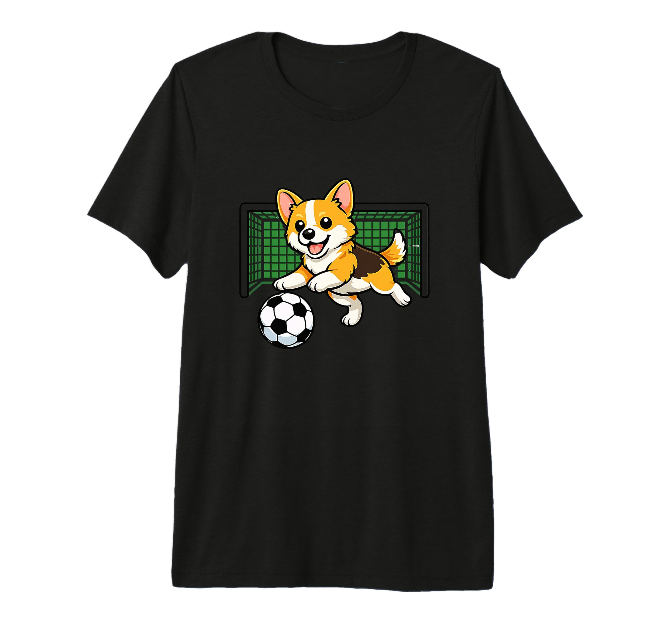 Goalkeeper Puppy Pembrokes Welsh Corgis T-Shirt - Unique Graphic Unisex