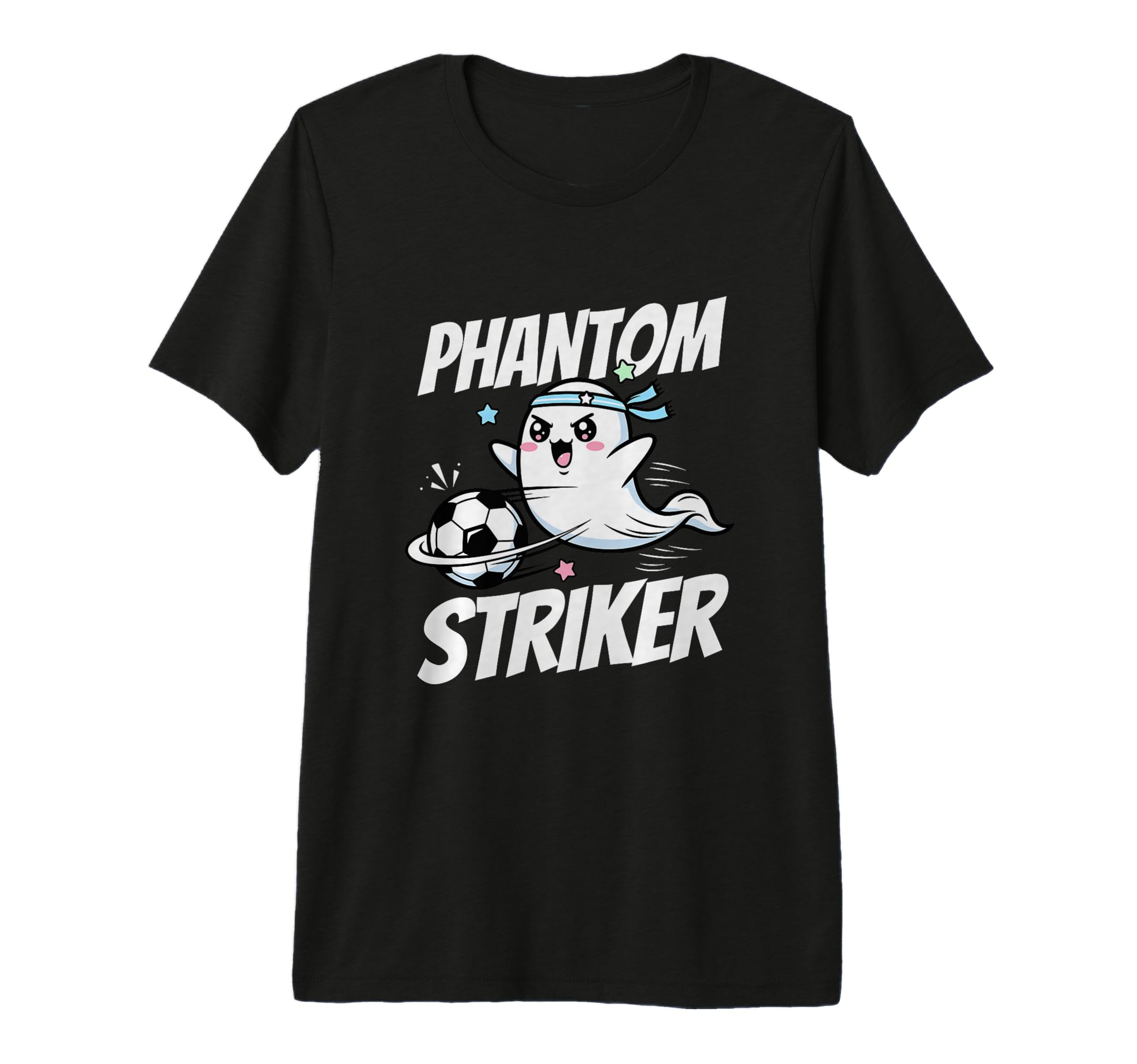 Phantom Striker Funny Ghost Soccer T-Shirt - Fun Novelty Design Unisex