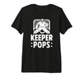 Mens Ice Hockey Keeper Pops Ice T-Shirt - Casual Everyday Wear Men Women