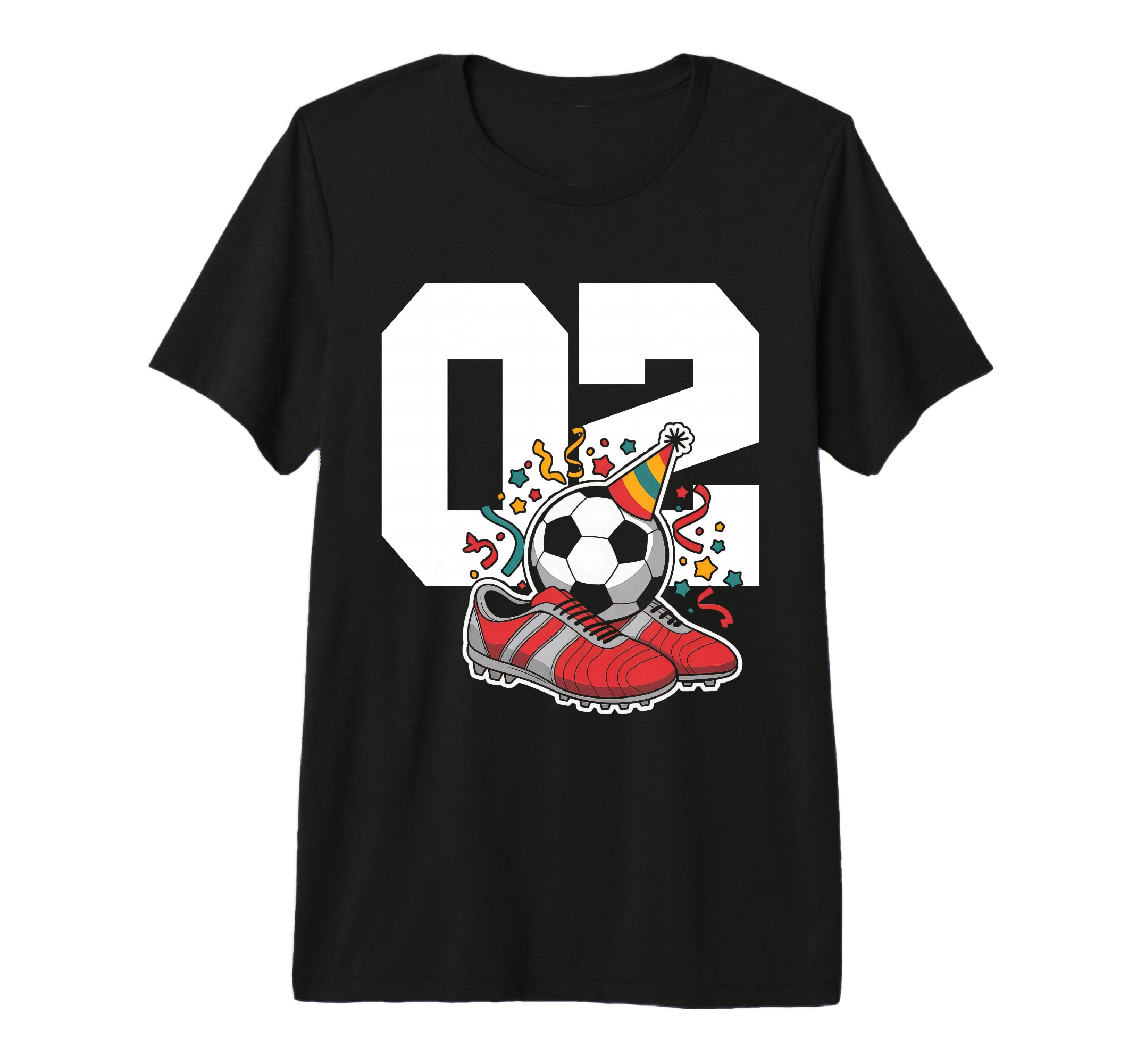 2 Soccer Birthday Gift Soccer Fan Sports T-Shirt - Custom Art Print Unisex