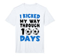 I Kicked My Way Through 100 Days Soccer T-Shirt - Custom Art Print Unisex
