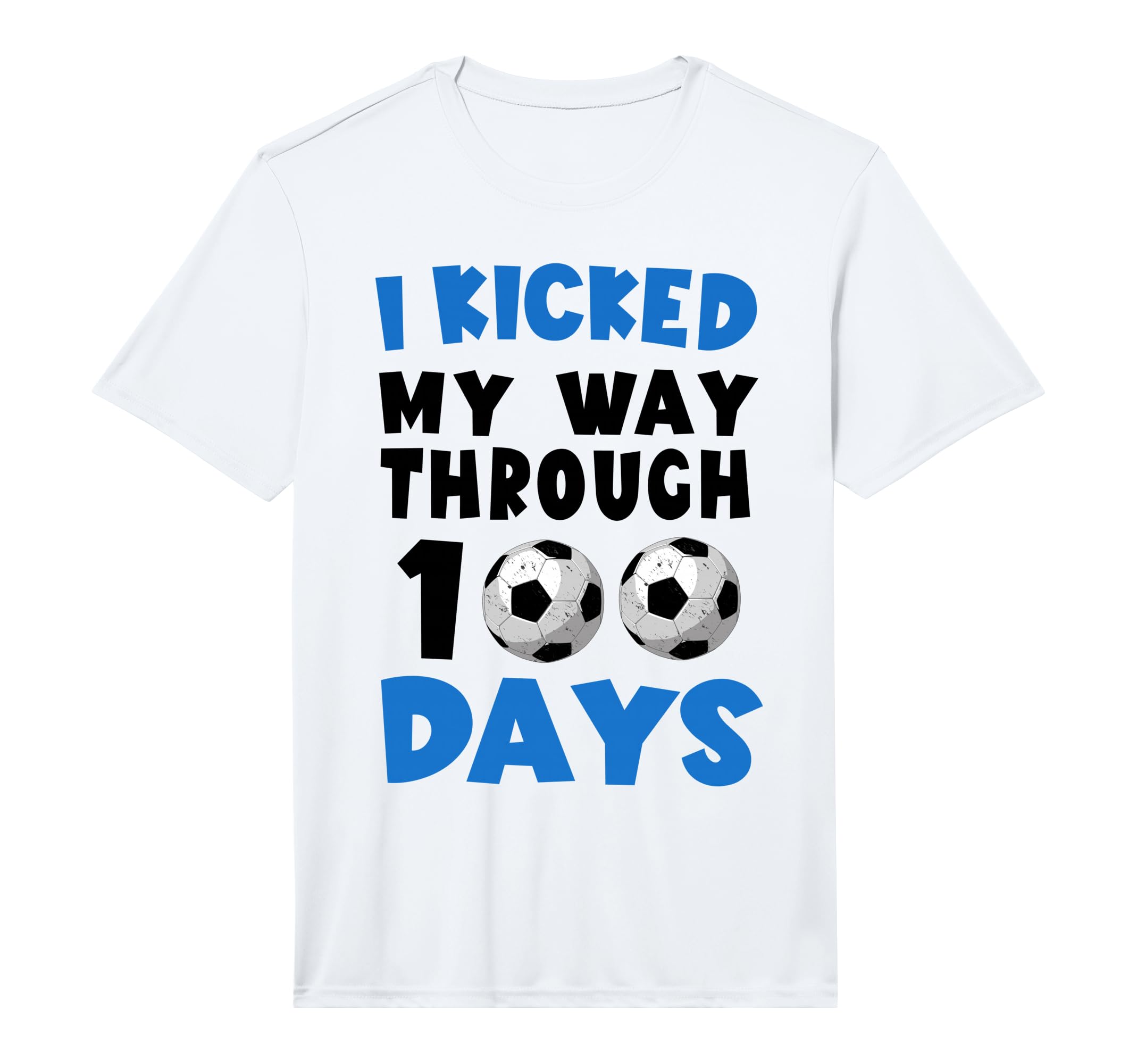 I Kicked My Way Through 100 Days Soccer T-Shirt - Custom Art Print Unisex