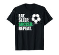 Eat Sleep Soccer Repeat Coaches T-Shirt - Streetwear Style for Adults