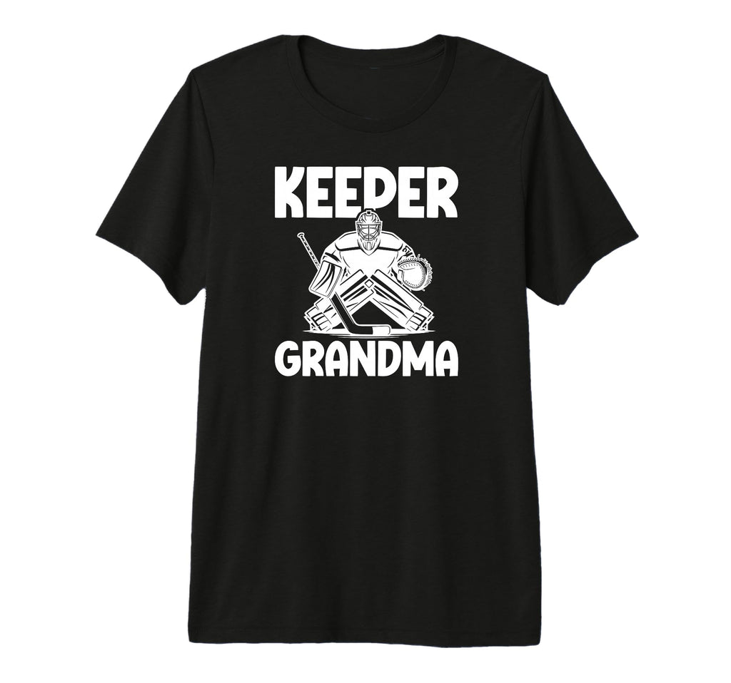 Ice Hockey Keeper Grandma Hockey Goalie T-Shirt - Trendy Graphic Men Women