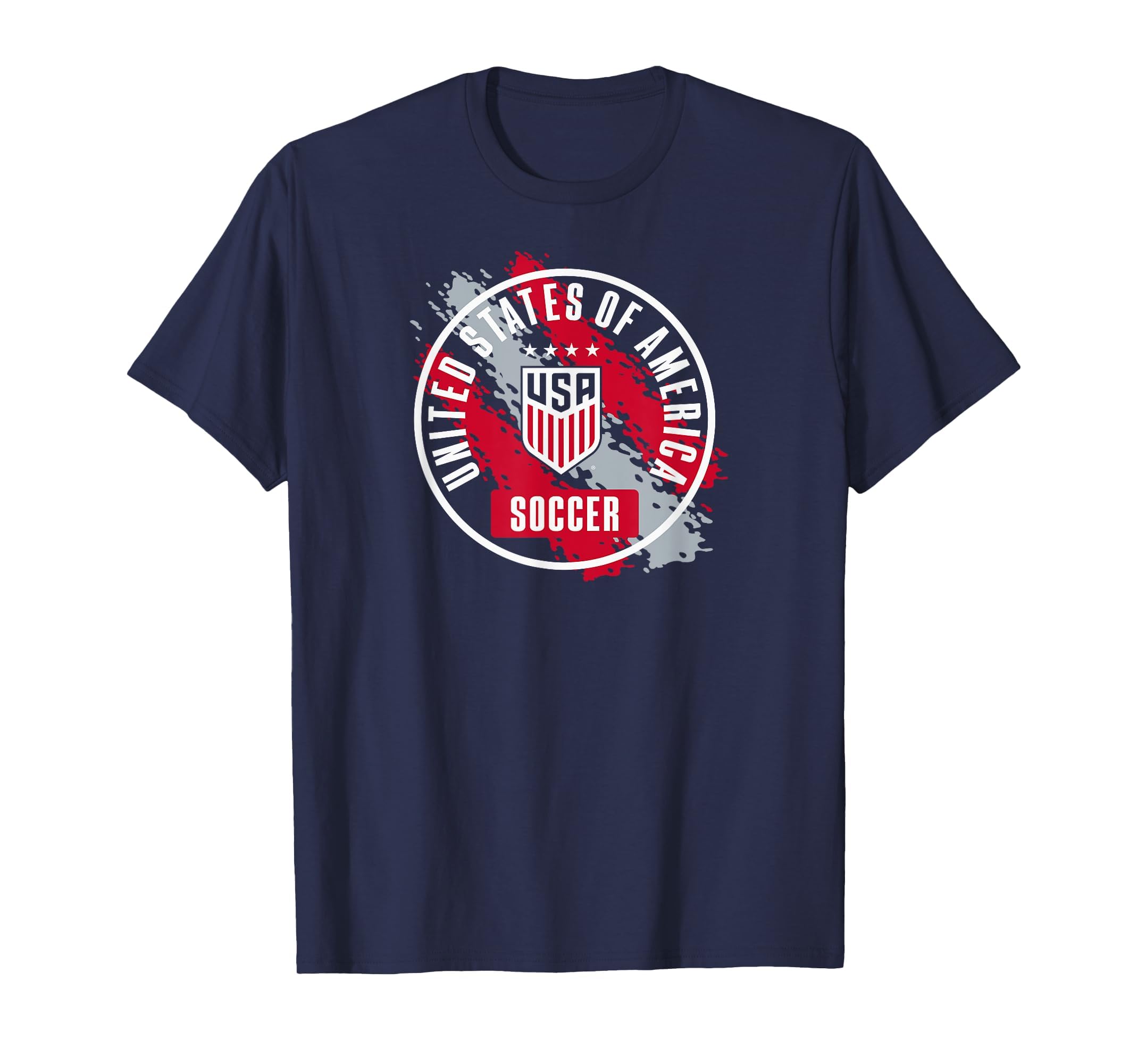 Usa Soccer Paint Navy Uswnt Officially T-Shirt - Trendy Graphic Unisex