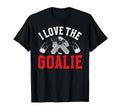 I Love Hockey Goalie Mama Hockey T-Shirt - Graphic Print for Adults