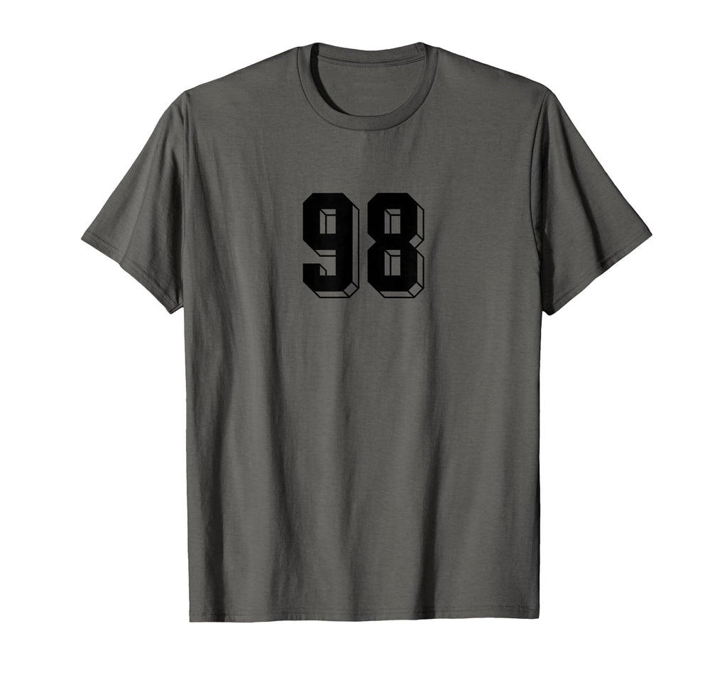 Number 98 80S 90S Soccer Team Jersey T-Shirt - Graphic Print Unisex