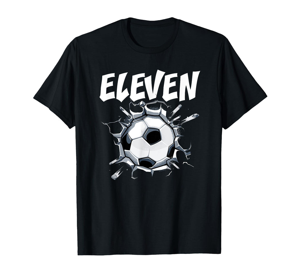 11 Year Old Soccer Birthday Party T-Shirt - Aesthetic Graphic Men Women