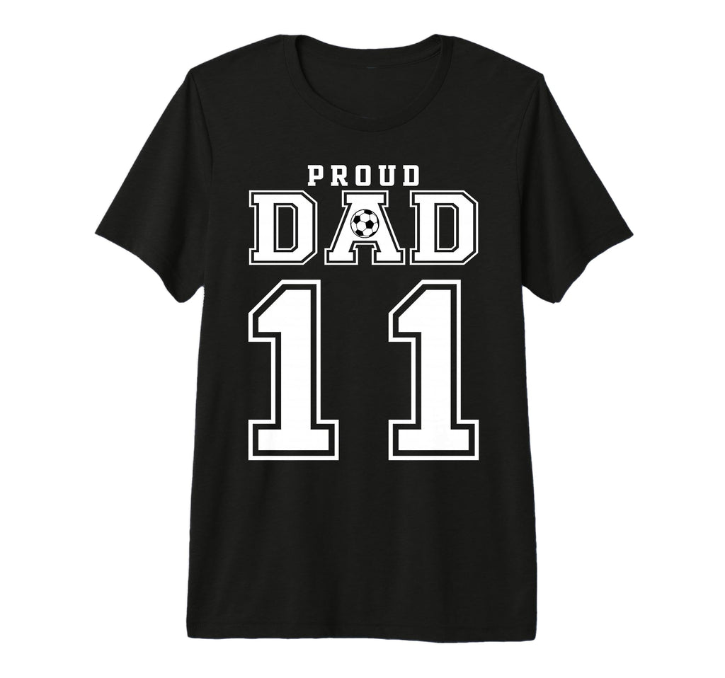 Number 11 Custom Proud Soccer Futbol T-Shirt - Unique Graphic Men Women