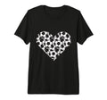 Soccer Play Heart Funny Valentines T-Shirt - Trendy Graphic Unisex