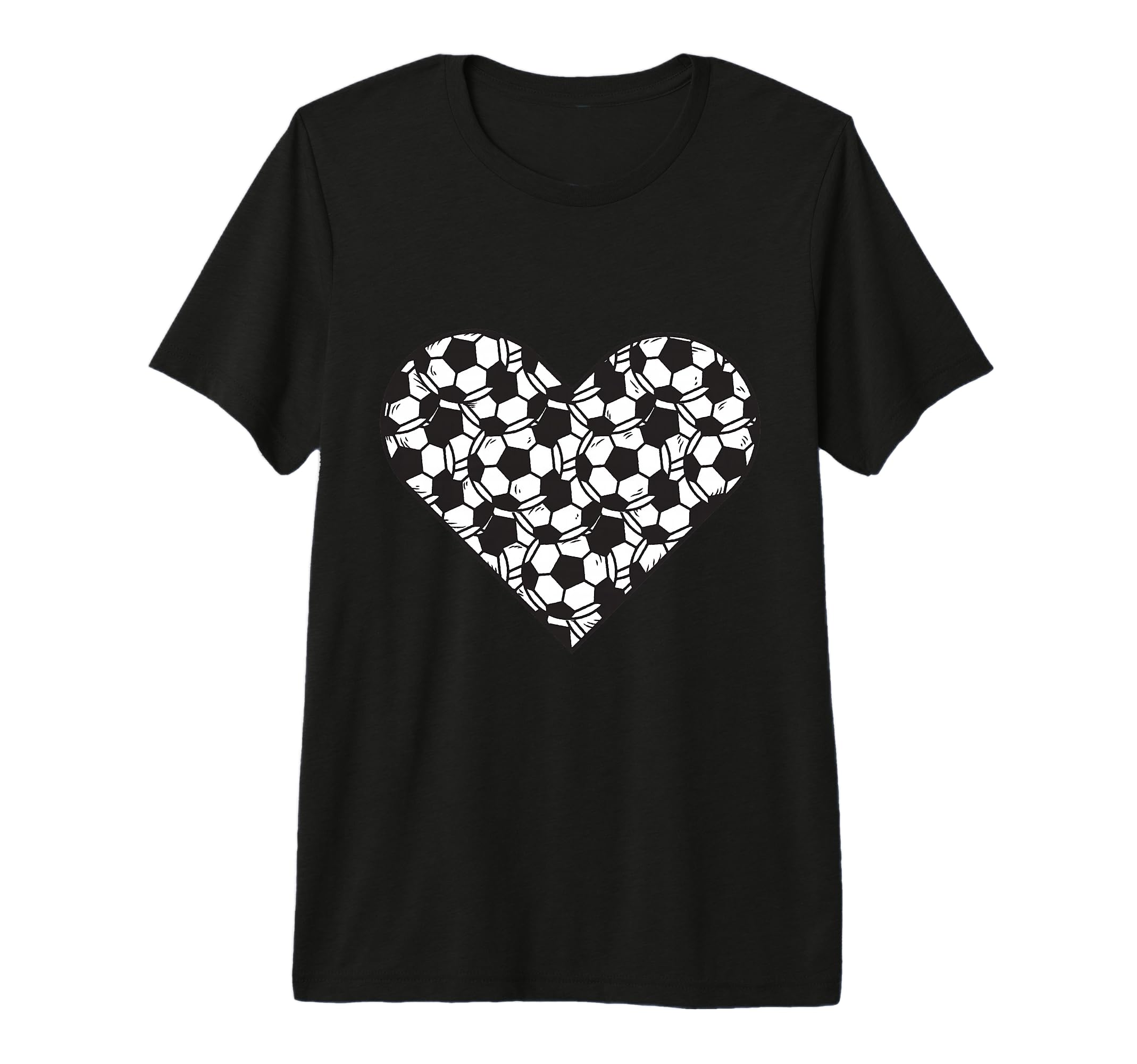 Soccer Play Heart Funny Valentines T-Shirt - Trendy Graphic Unisex