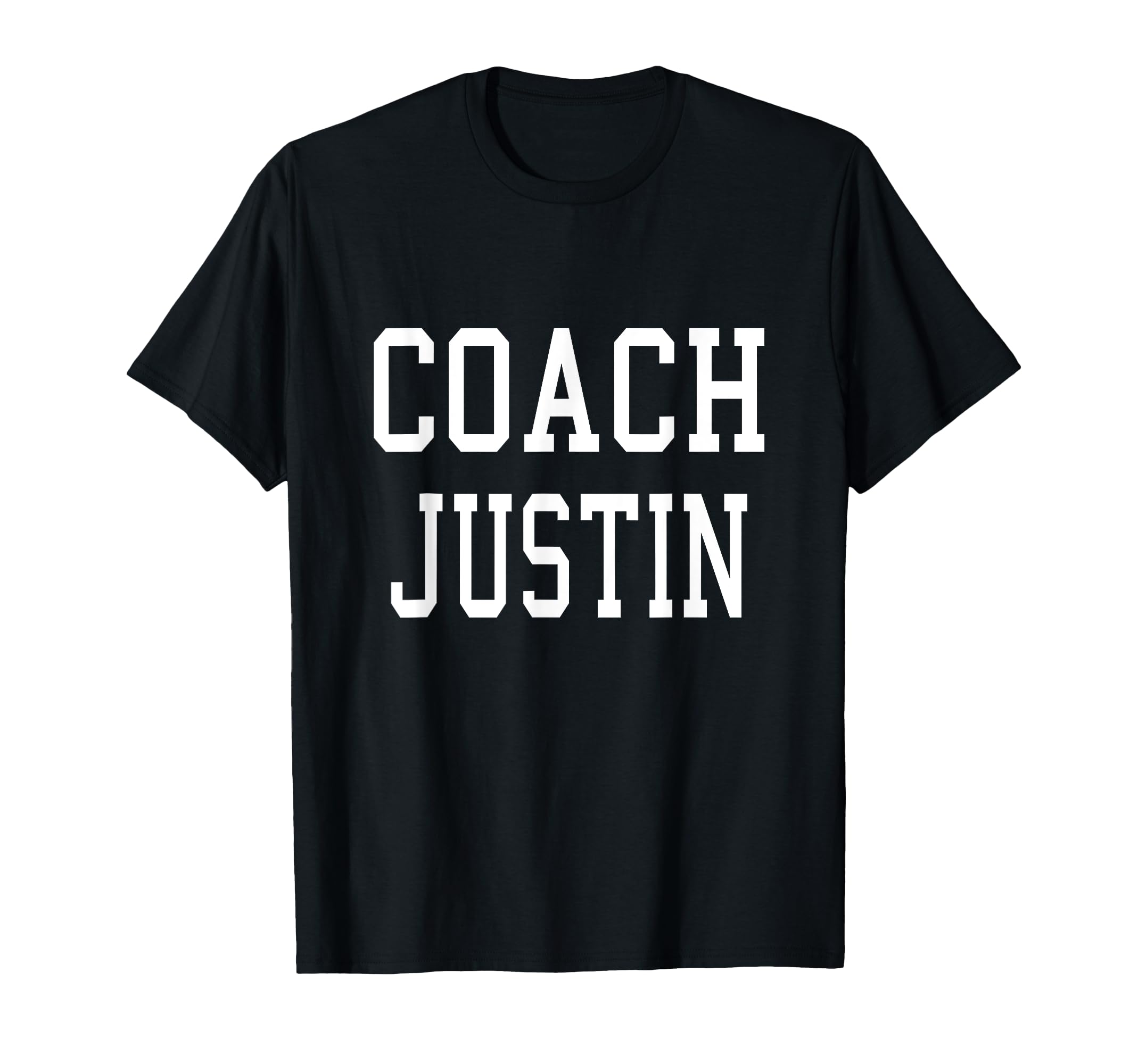 Coach Justin Custom Football Soccer T-Shirt - Aesthetic Graphic for Adults