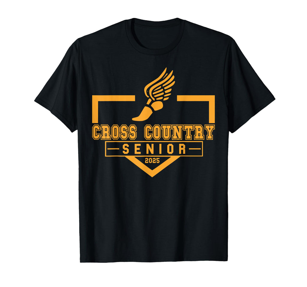Cross Country Senior Night Senior 2025 T-Shirt - Trendy Graphic Unisex