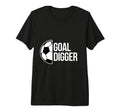 Goal Digger Soccer Football Goal T-Shirt - Casual Everyday Wear for Adults