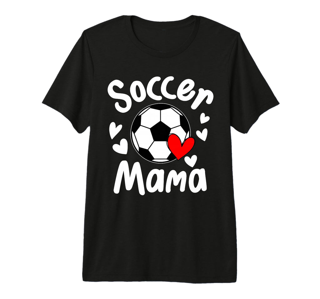 Soccer Mama Matching Daughter Heart T-Shirt - Unique Graphic Men Women