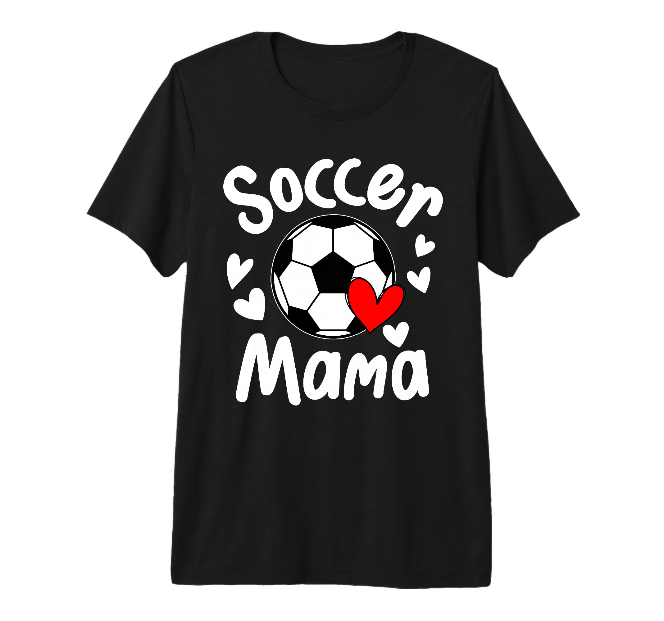 Soccer Mama Matching Daughter Heart T-Shirt - Unique Graphic Men Women