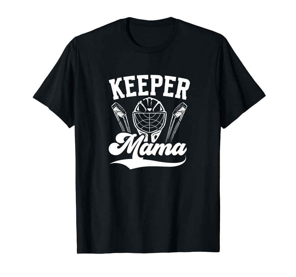 Ice Hockey Keeper Mama Ice Hockey T-Shirt - Fun Novelty Design Men Women