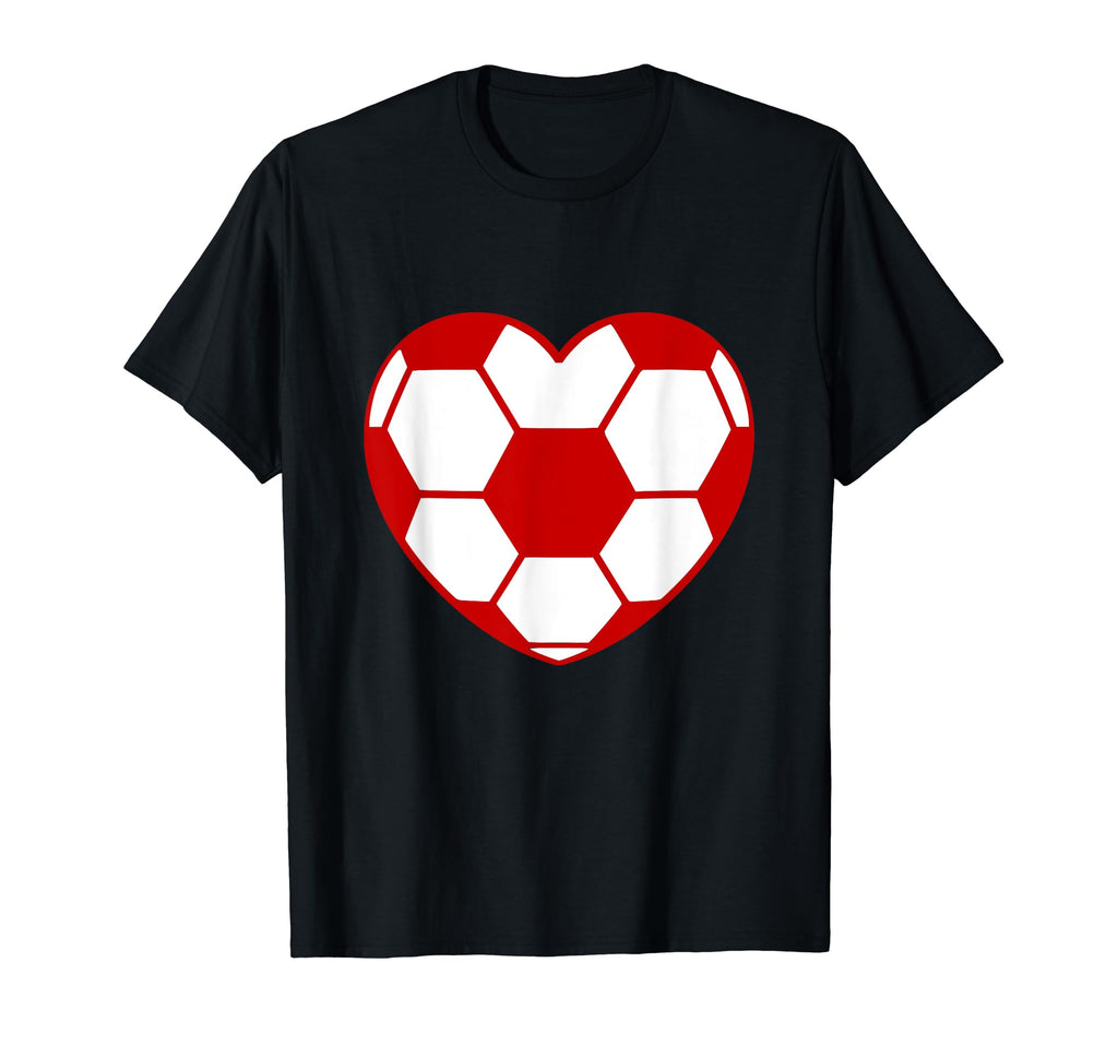 Soccer Heart Sport Player Icon T-Shirt - Novelty Apparel Men Women