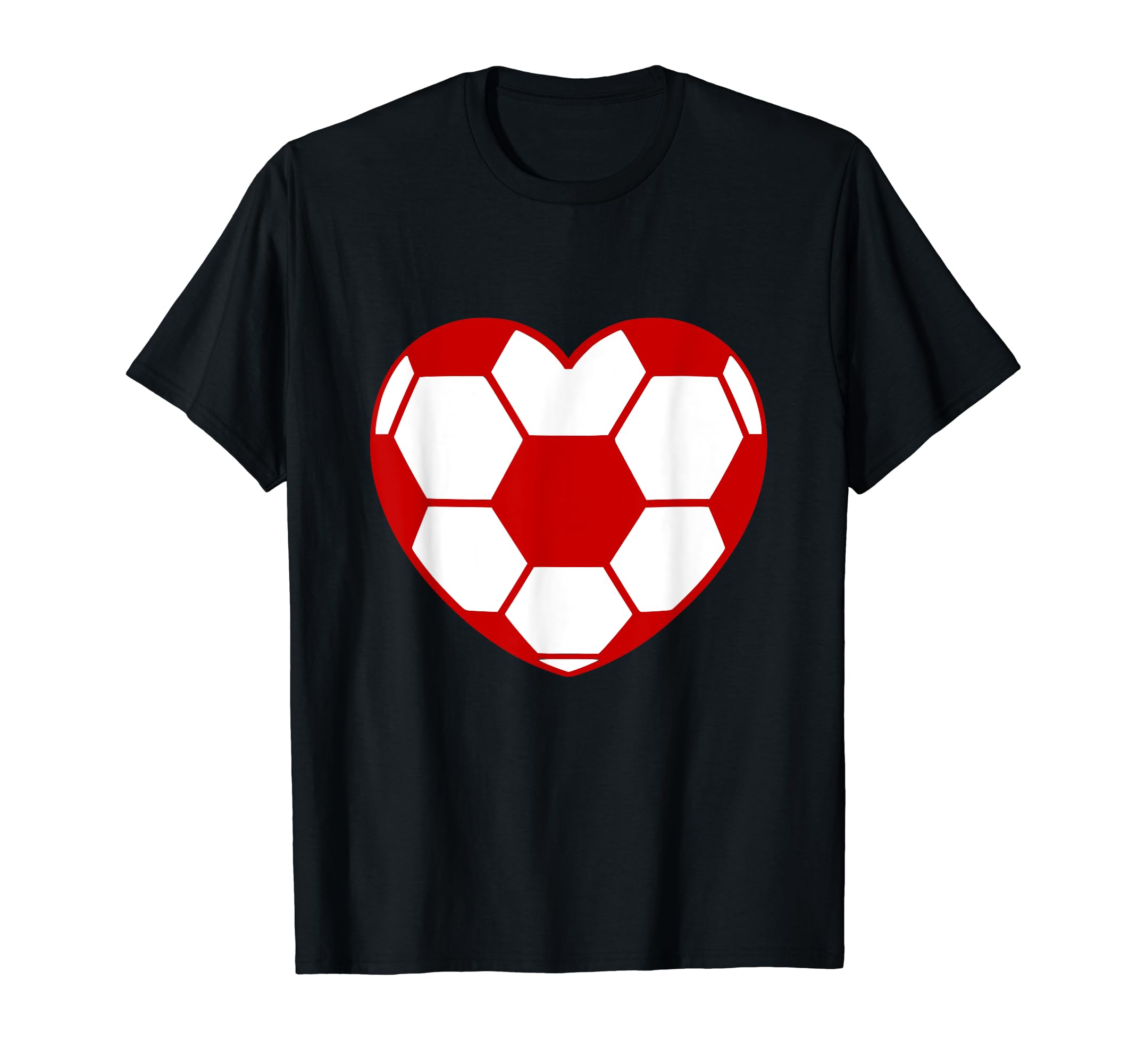 Soccer Heart Sport Player Icon T-Shirt - Novelty Apparel Men Women