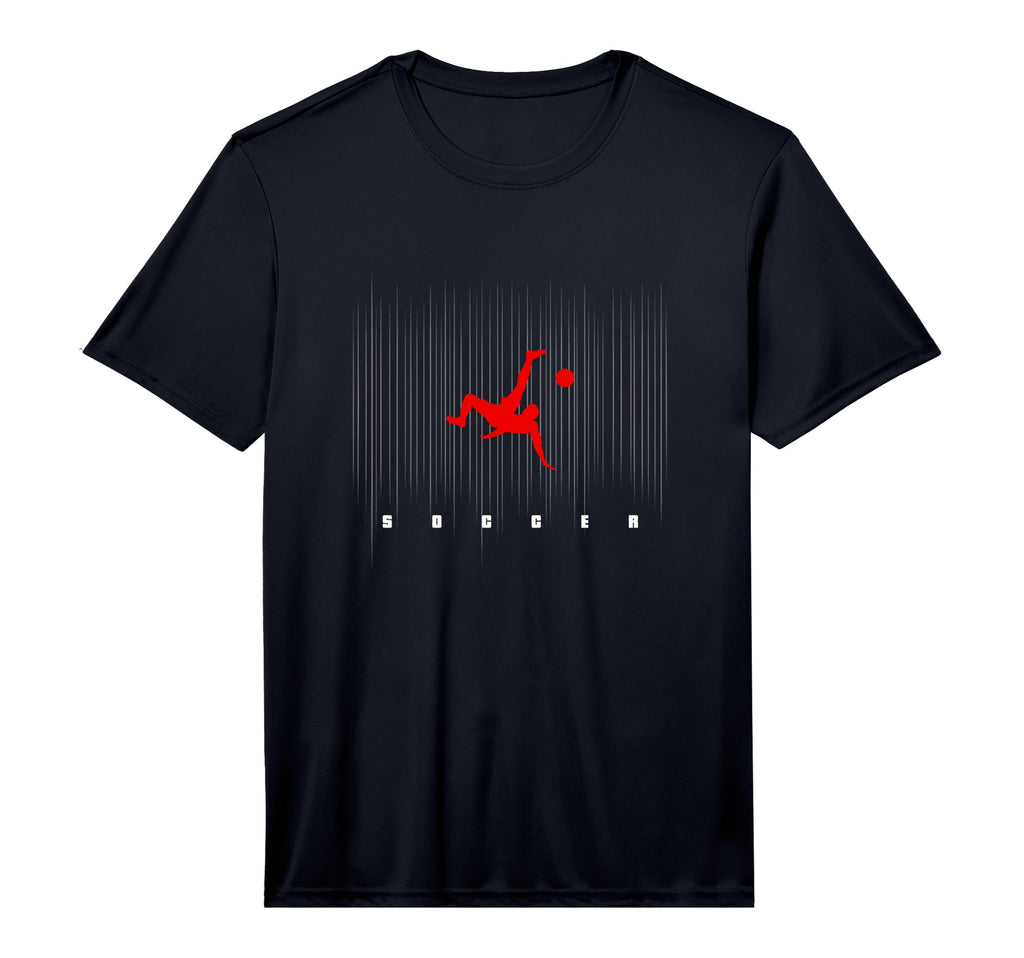 Soccer Logo Motif Soccer Soccer T-Shirt - Minimalist Print for Adults