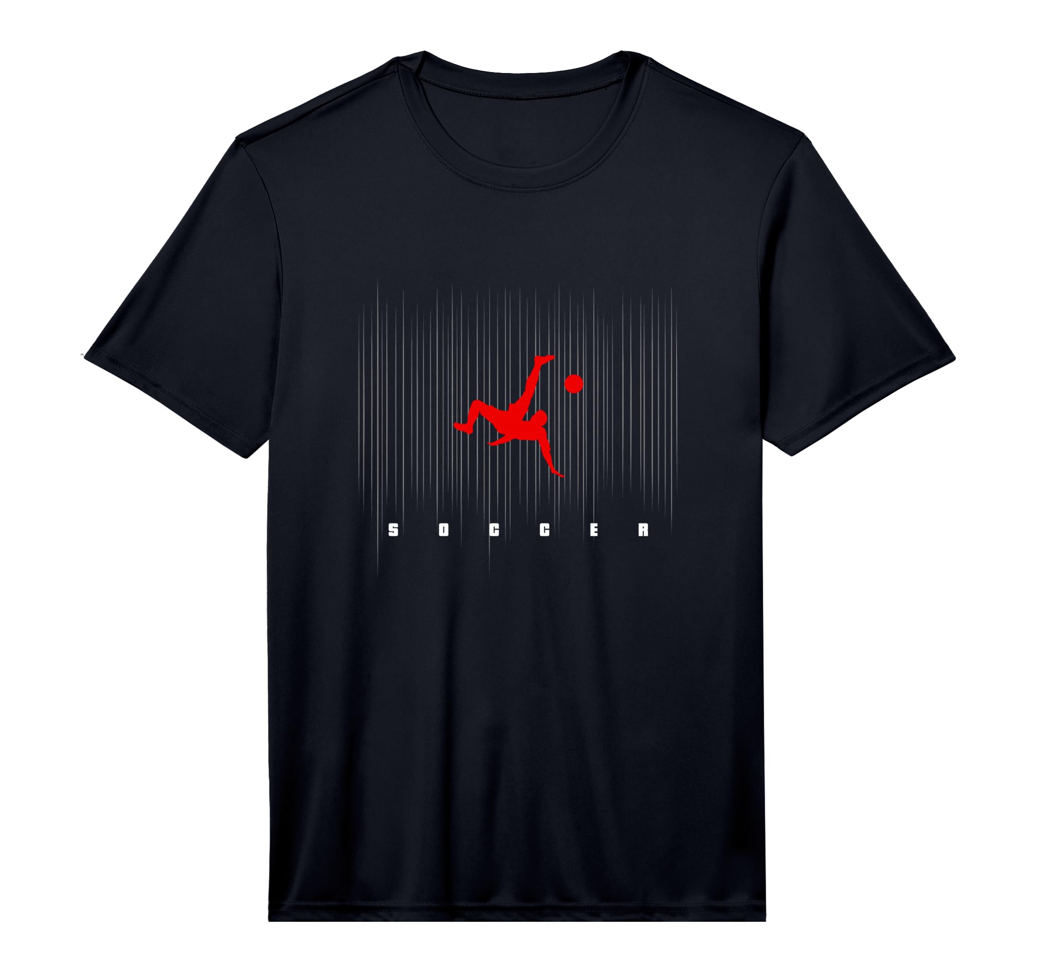Soccer Logo Motif Soccer Soccer T-Shirt - Minimalist Print for Adults