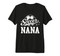 Soccer Nana Soccer Ball Tri Blend T-Shirt - Trendy Graphic for Adults