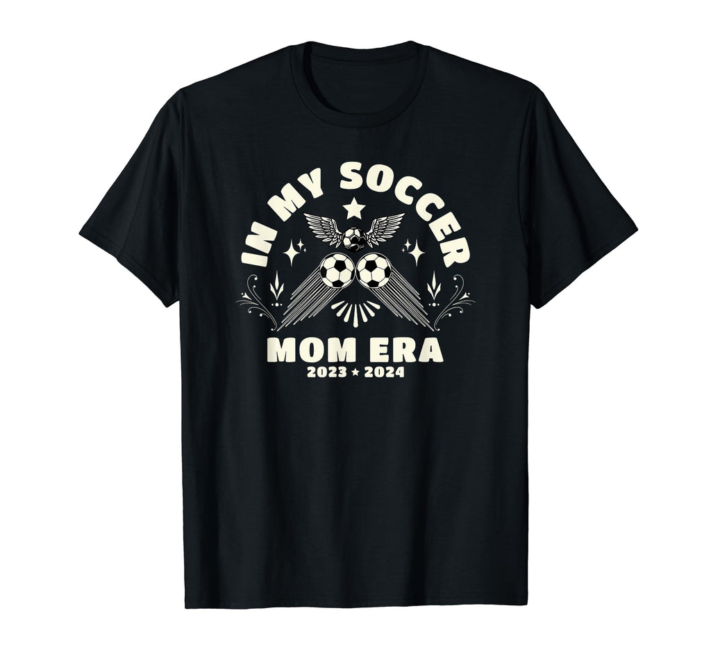 My Soccer Mom Era Groovy Mom Soccer T-Shirt - Graphic Print for Adults