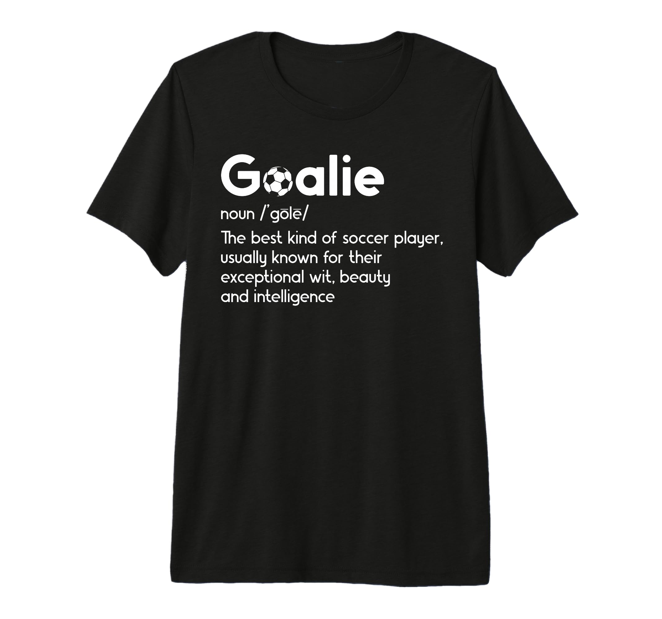 Soccer Goalie Definition Soccer T-Shirt - Minimalist Print Men Women