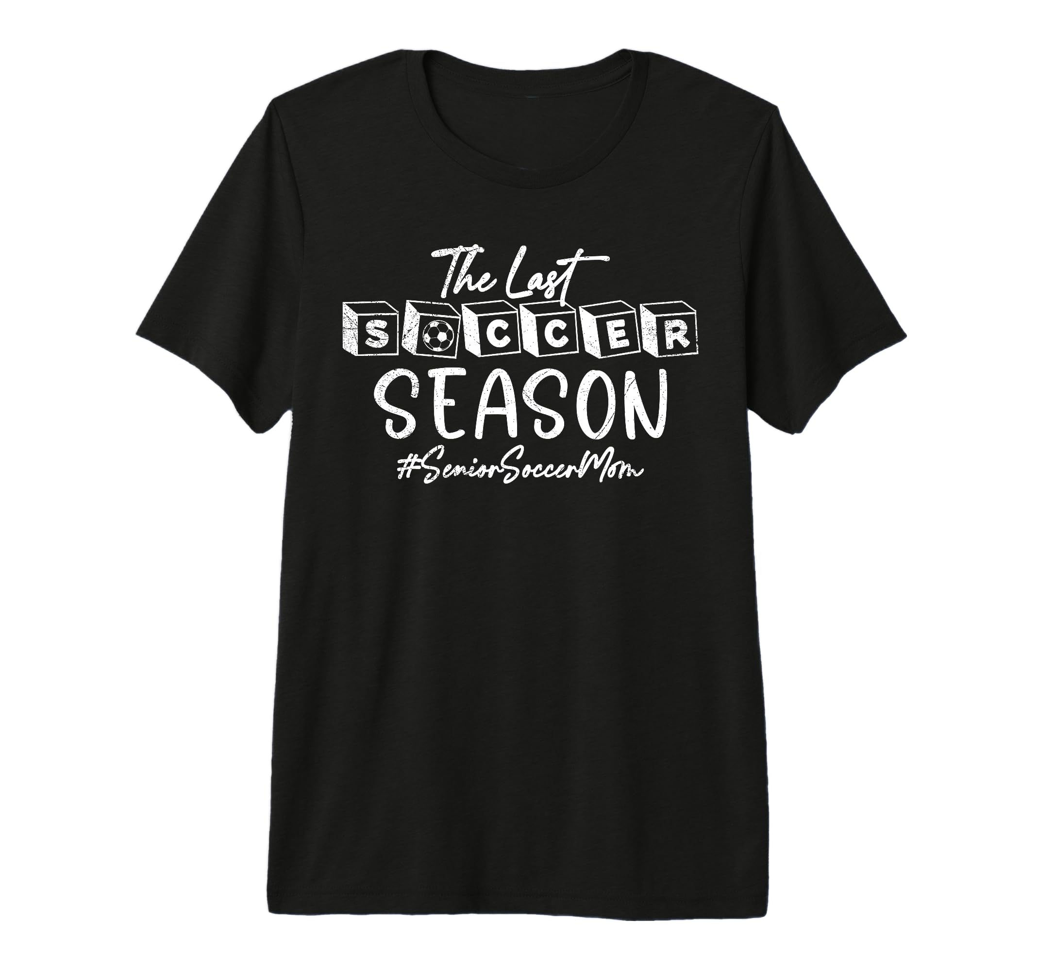 Last Soccer Season Senior Soccer Mom 2025 T-Shirt - Unique Graphic Unisex