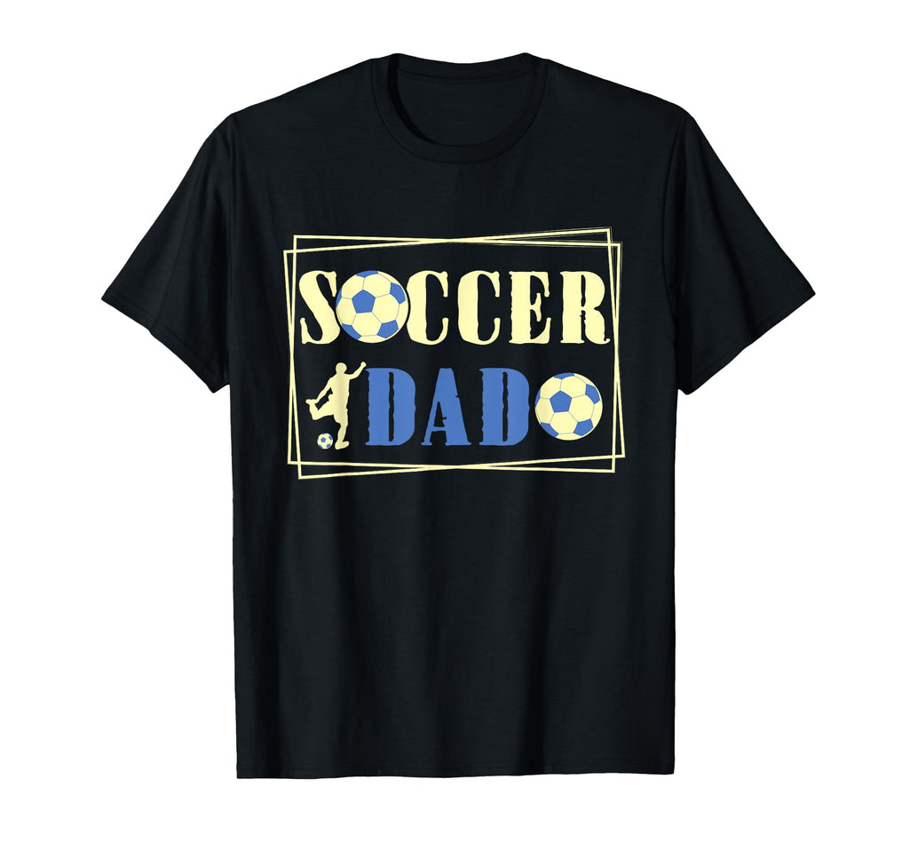 Father Son Daughter Soccer Dad T-Shirt - Casual Everyday Wear for Adults