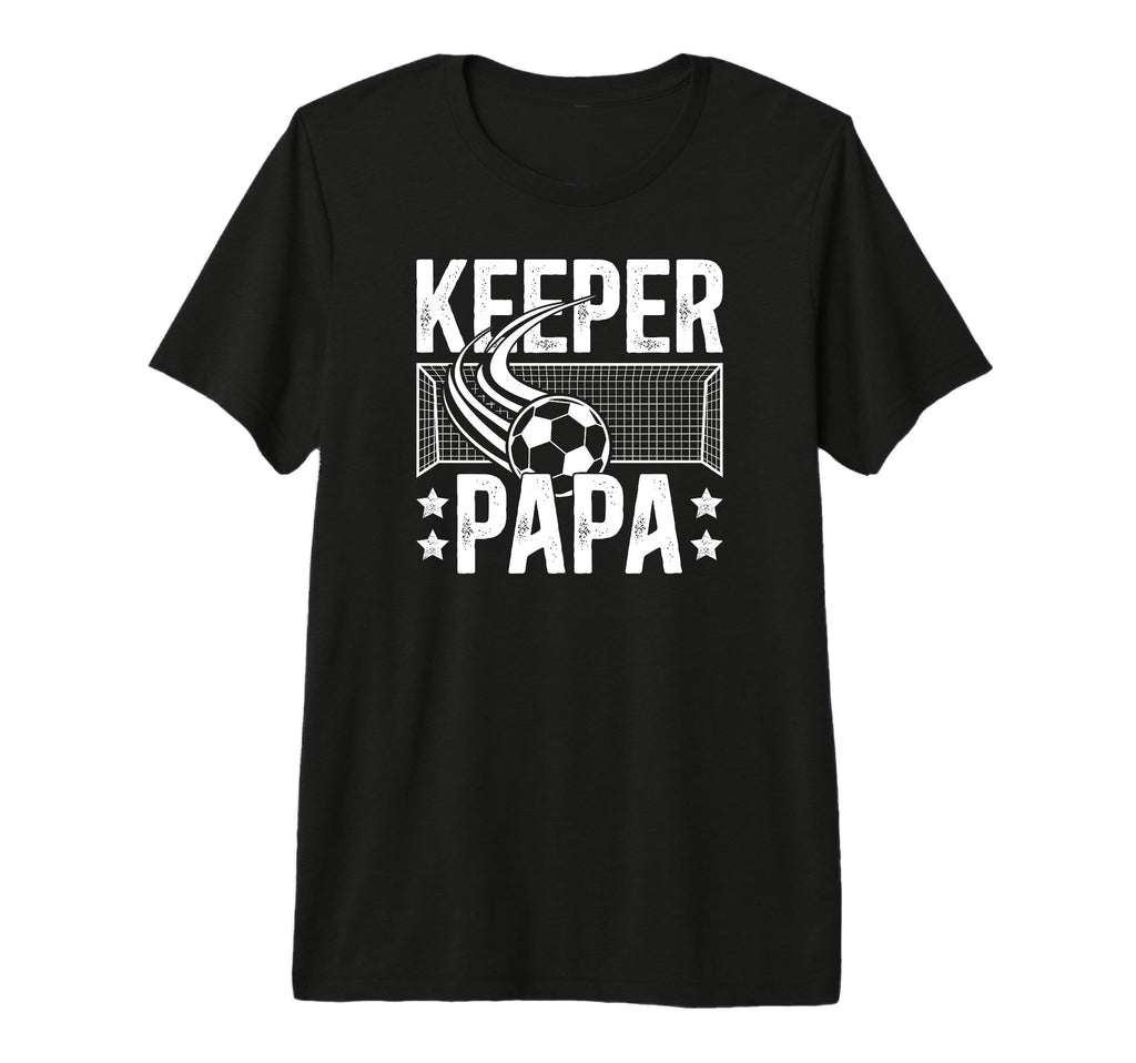 Mens Soccer Keeper Papa Soccer Goalie T-Shirt - Novelty Apparel Men Women