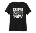Mens Soccer Keeper Papa Soccer Goalie T-Shirt - Novelty Apparel Men Women