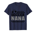 Soccer Nana Checker Checkered T-Shirt - Novelty Apparel Unisex