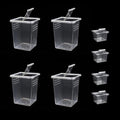 Small Reptile breeding Box Spider Terrarium freeding Box for arboreal Tarantula Scorpion Sling Lizards Mantis Jumping Spider Snail Insect Isopods Terrariums Breeding Box (4high+4small)