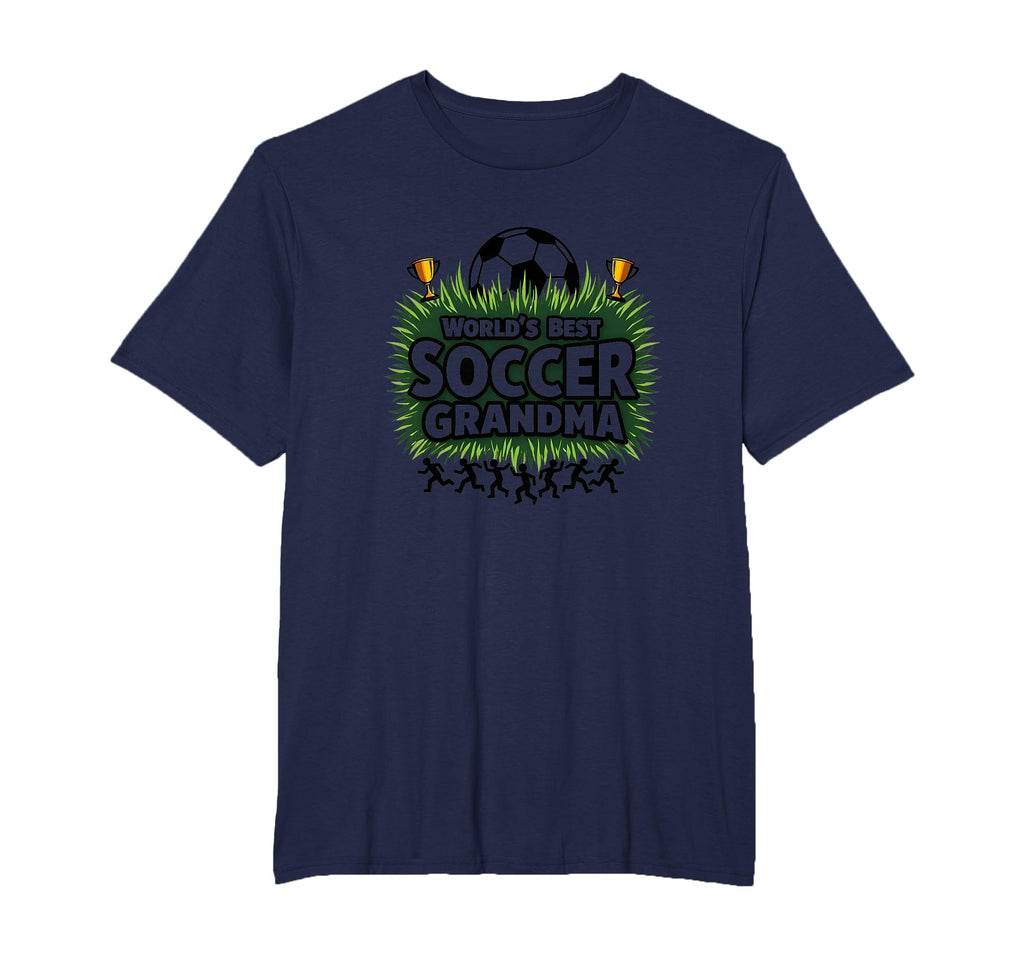 Worlds Best Soccer Grandma Champion Mens T-Shirt - Custom Art Print Unisex