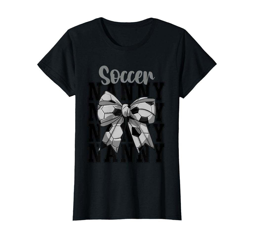 Soccer Nanny Coquette Bow Biggest T-Shirt - Aesthetic Graphic for Adults