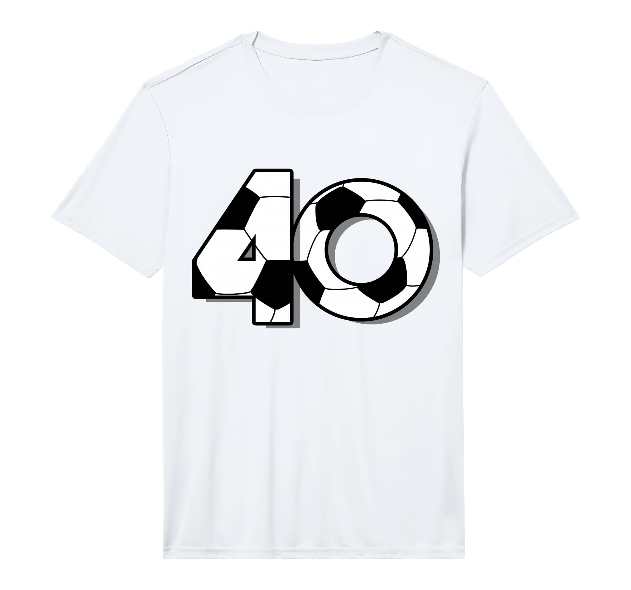 Fortieth Birthday Party 40Th Soccer T-Shirt - Unique Graphic for Adults