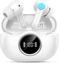 Wireless Earbuds, 2025 Bluetooth 5.4 Headphones 3D Stereo Hi-Fi Bass Ear Buds, 4 ENC Noise Cancelling Mic, 40+Hrs USB-C in-Ear Earphone Sport, IP-X7 Waterproof Workout Gym for Android iOS Laptop Pad