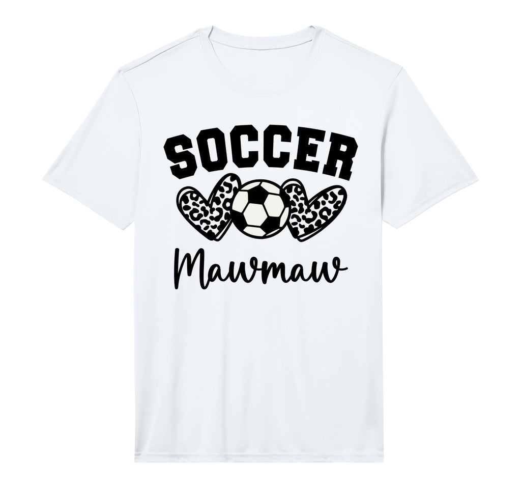 Soccer Mawmaw Matching Family Soccer T-Shirt - Minimalist Print for Adults