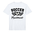 Soccer Mawmaw Matching Family Soccer T-Shirt - Minimalist Print for Adults