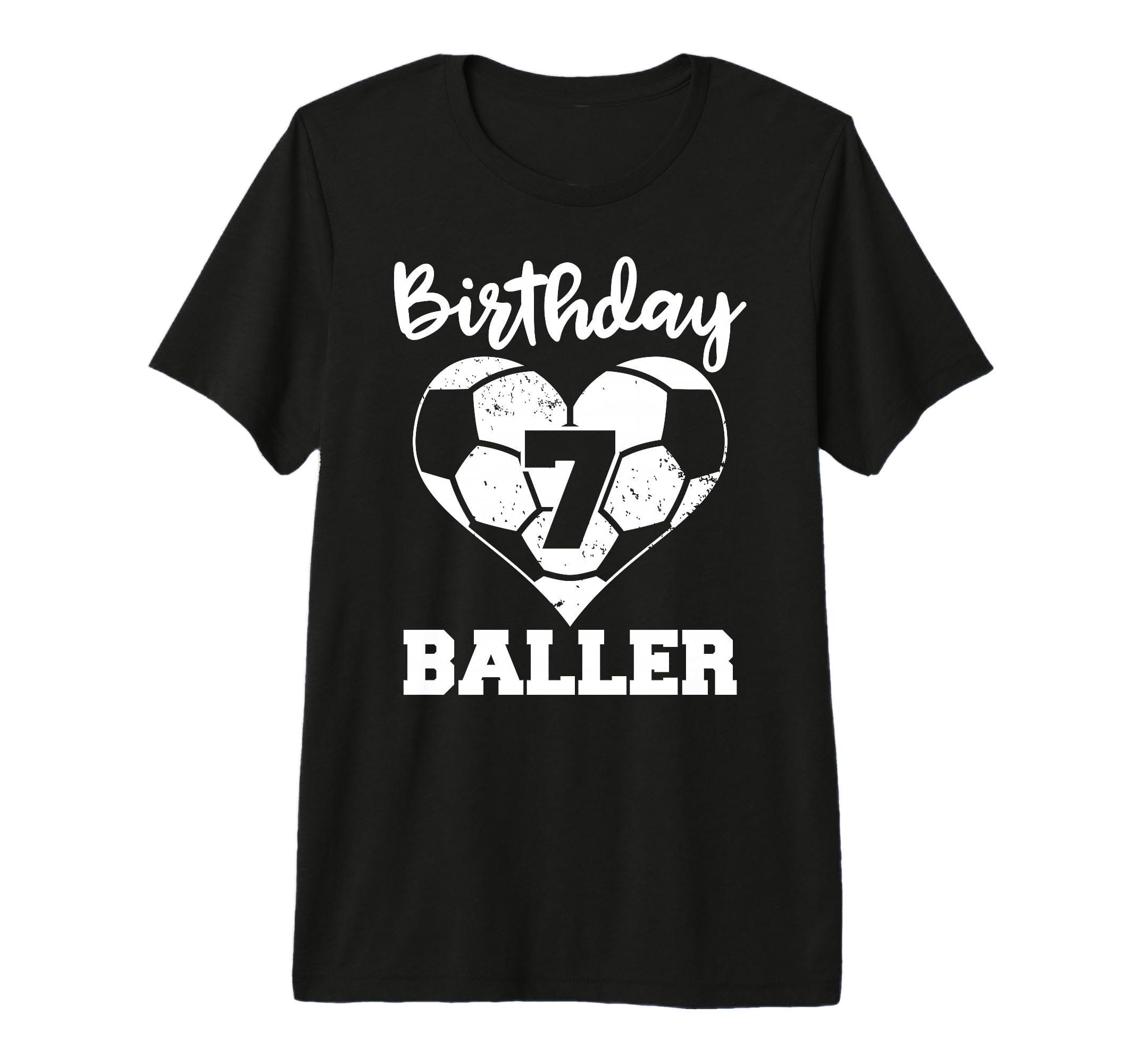 7Th Birthday Baller Funny 7 Year Old T-Shirt - Custom Art Print Men Women