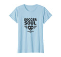 Soccer Soul Warrior Heart Womens T-Shirt - Minimalist Print Men Women