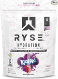 RYSE Hydration Electrolyte Powder Drink Mix Packets - Kool-Aid Grape - Sugar-Free Full Spectrum Electrolytes with Essential Vitamins, Taurine and Choline for Rehydration - 16 Serving Sticks